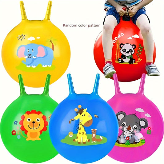 Bouncing Ball With Handle Kids Big Bouncy Jumping Balls