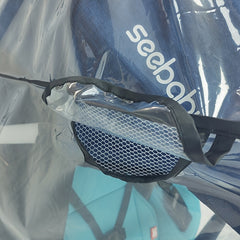 Waterproof Double Stroller Rain Cover with Side Access and Dual Layer Protection
