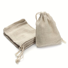 Linen Drawstring Pocket Gift Jewelry Bag Wedding Party Packaging Bag