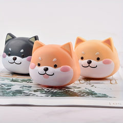 Shiba Inu Puppy Lens Case Cartoon Travel Lens Box With Mirror Tweezers