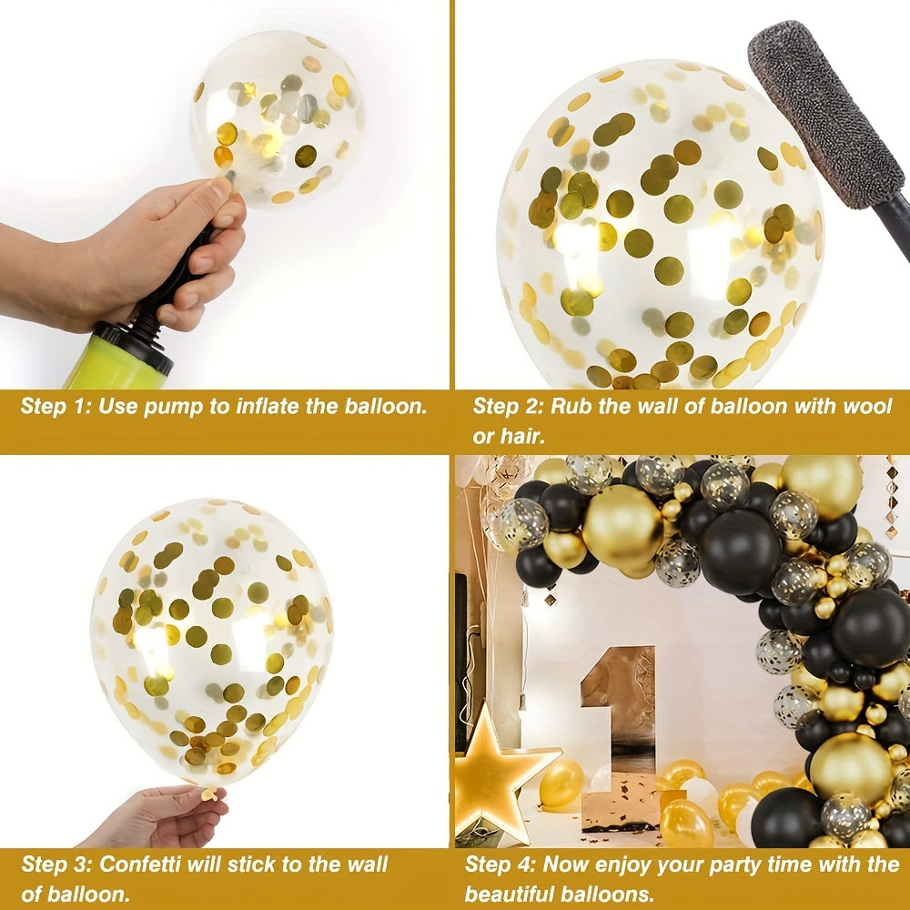 106pcs Golden Balloons Kit for Party Birthday Graduation Anniversary