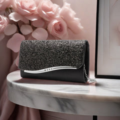 Crystal Clutch Bag Evening Purse with Sparkling Embellishments