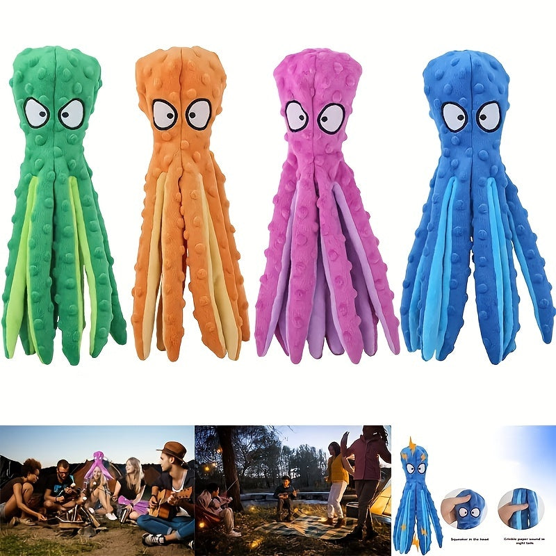 Octopus Plush Dog Toy Durable Chew Toy For Small Dogs