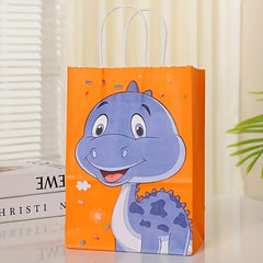 6pcs Dinosaur Tote Bags Birthday Gift Candy Chocolate Packaging Bags