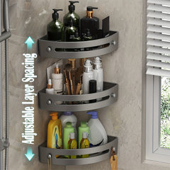 Plastic Corner Shower Caddy Wall Mounted Organizer