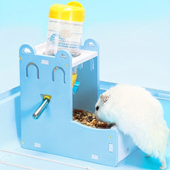 Mini Hamster Automatic Drinker and Feeder Hanging Food Bowl