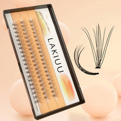 60 Clusters 10D Fish Tail Eyelash Extension DIY Lash