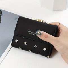 Flower Pattern Coin Purse Card Wallet Women's Clutch Bag