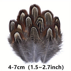 10pcs Mini Pheasant Feather for Cat Sticks & Dream Catcher