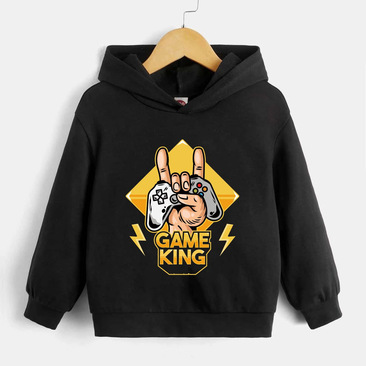 Game Console Pattern Kid's Hoodie Long Sleeve Top Boy's Clothes