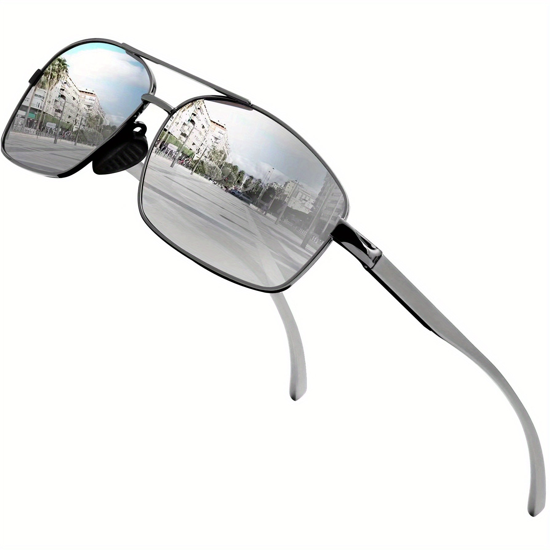 Polarized Sports Sunglasses Metal Frame UV Protection Summer Sunglasses