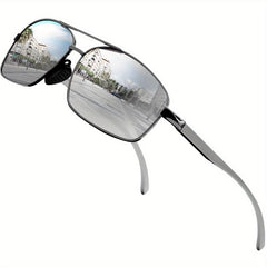 Polarized Sports Sunglasses Metal Frame UV Protection Summer Sunglasses