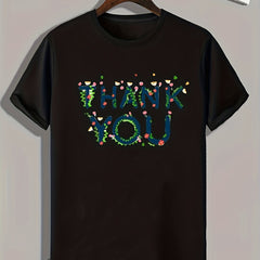 Pattern Print Men's Sports T-shirt Graphic Tee Summer Outdoor Clothes