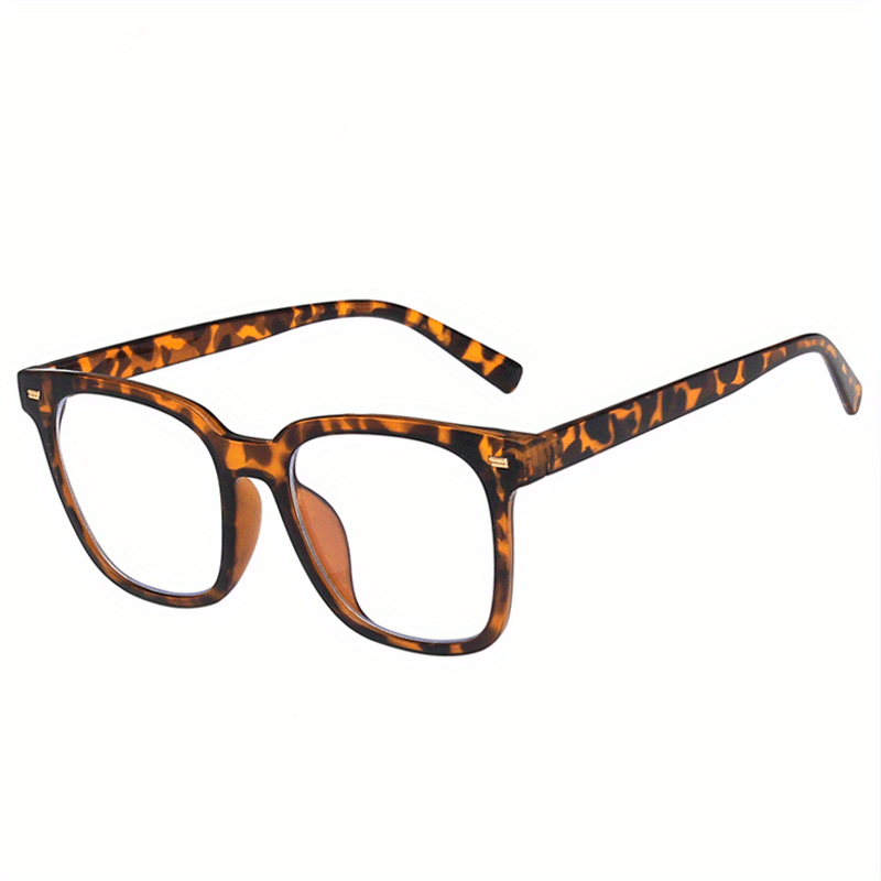 Thick Oversized Square Computer Glasses UV400 Protection