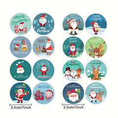 160pcs Christmas Cartoon Stickers Funny Holiday Party Decorations