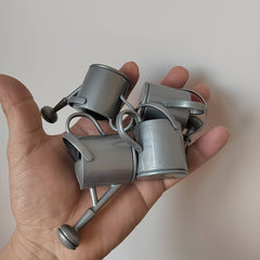 2pcs Tiny Metal Sprinklers for Dollhouse Terrarium Mini Garden