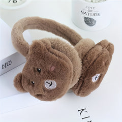 2 Pack Animal Earmuffs for Women - Adjustable Ear Warmers - Autumn & Winter