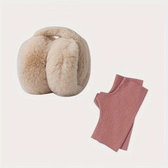 Polyester Knit Earmuffs Warm Ear Warmers Cold Protection