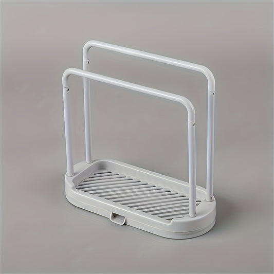 Kitchen Sponge Holder Dishcloth Hanger Sink Rack Tray Organizer Stand