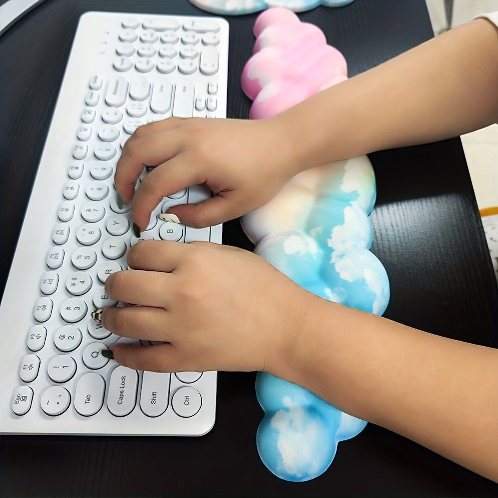 ISETTA 3PCS Cloud Keyboard Wrist Rest Set Ergonomic Memory Foam Palm Rest