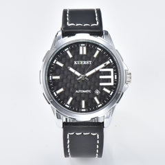 Youth Men's Belt Carbon Fiber Mechanical Watch