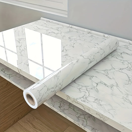 Marble Wallpaper Self-Adhesive Waterproof for Kitchen Living Room Bedroom
