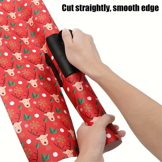 1pc Sliding Gift Wrapping Paper Cutter Christmas Cutting Tool