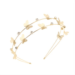 Metal Star Moon Crystal Hair Hoop Double Layer Headbands