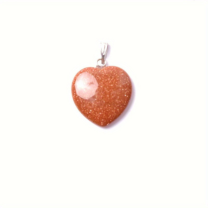 Natural Gemstones Heart Reiki Chakra Pendant