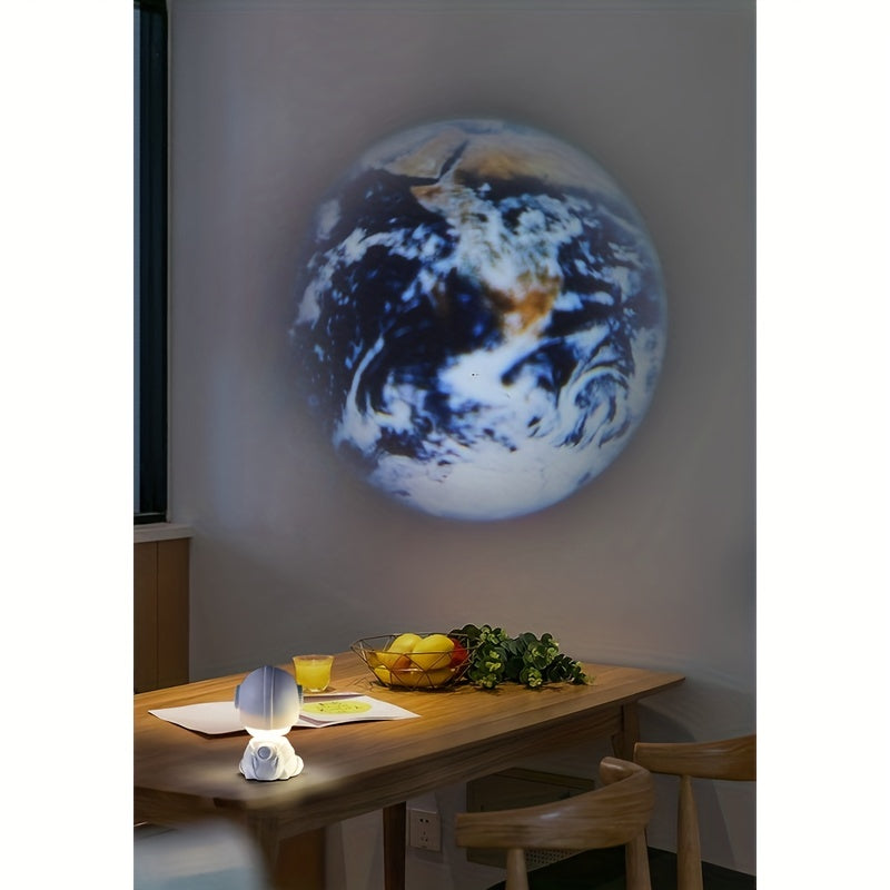 Hand Carved Resin Astronaut Star Light Night Light