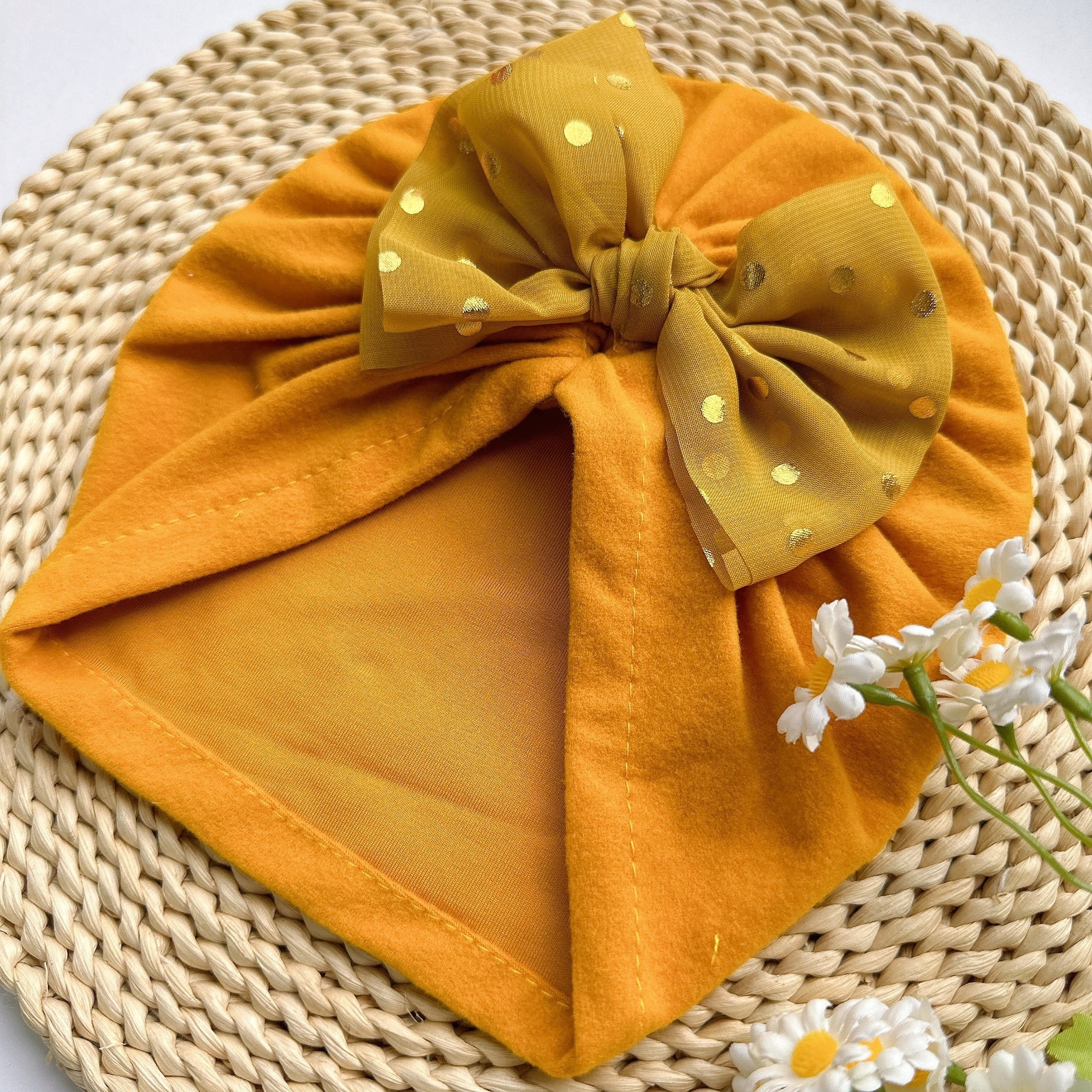 Baby Spring Summer Thin Headband Soft Bowtie Baby Hat