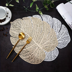 PVC Lace Bronzing Placemat Set Home Decor
