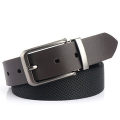 Men's Microfiber Pin Buckle Belt Casual Lightweight Inner Silver Buckle Belt