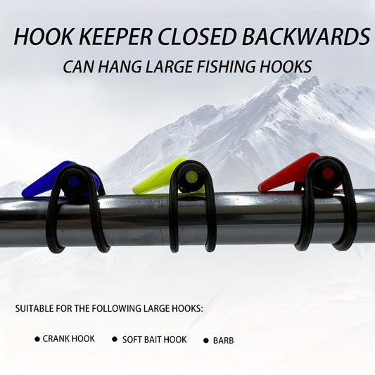 Fishing Rod Pole Hook Keeper Lure Bait Holder Jig Hooks Safety Tool