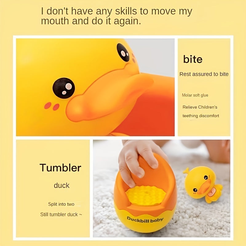 Baby Rattle Tumbler Toys Comfort Bathroom Floating Cartoon Educational