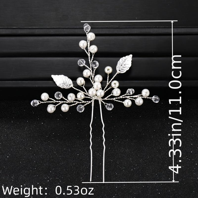 2pcs Women's Rhinestone Wedding Hair Comb Set