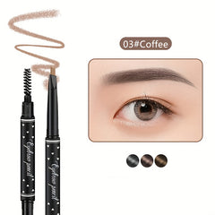 Waterproof Double Headed Eyebrow Pencil Automatic Rotating
