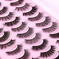 20 Pairs False Eyelashes Natural Fluffy Thick Full Strip Lash Mix Styles