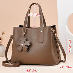 Floral Crossbody Satchel Purse for Office & Work