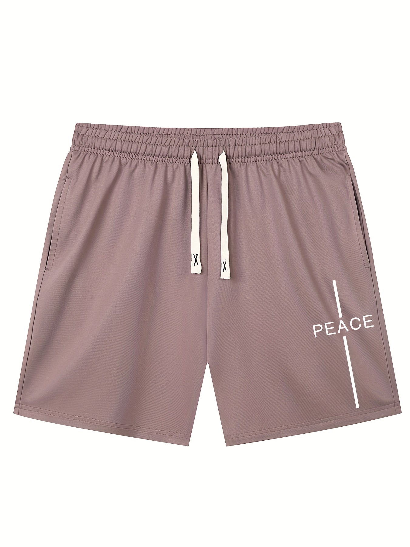 Men's Peace Letter Print Outdoor Shorts