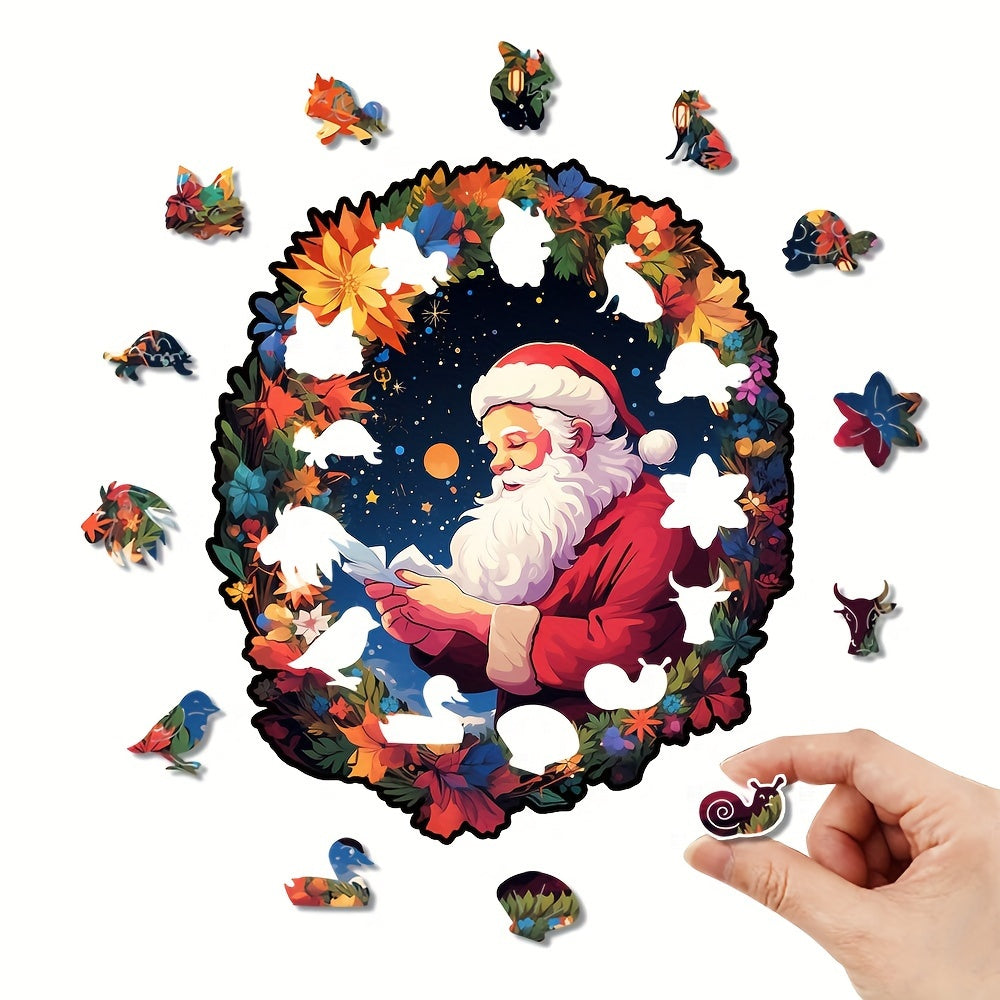 Christmas Wooden Puzzle Adult Puzzle Animal Puzzle Holiday Entertainment