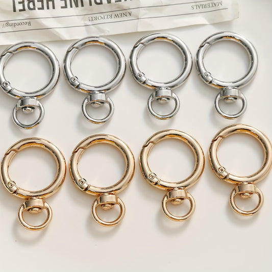 10pcs Round Carabiners Clips Snap Hooks