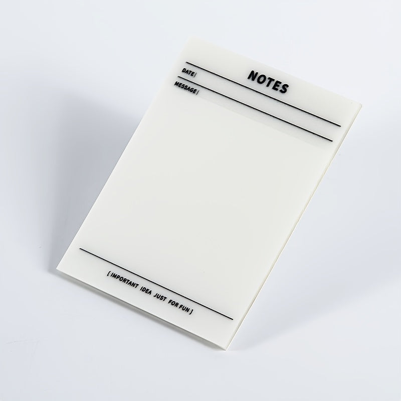 Transparent Sticky Note with Key Sticky Notes Student PET Blank Note Paper