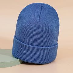 Warm Knit Cuffed Beanie Hat