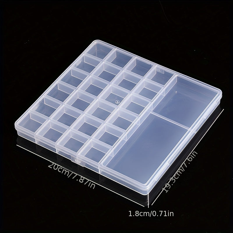 Transparent Storage Box Plastic Case Jewelry Organizer Pill Box