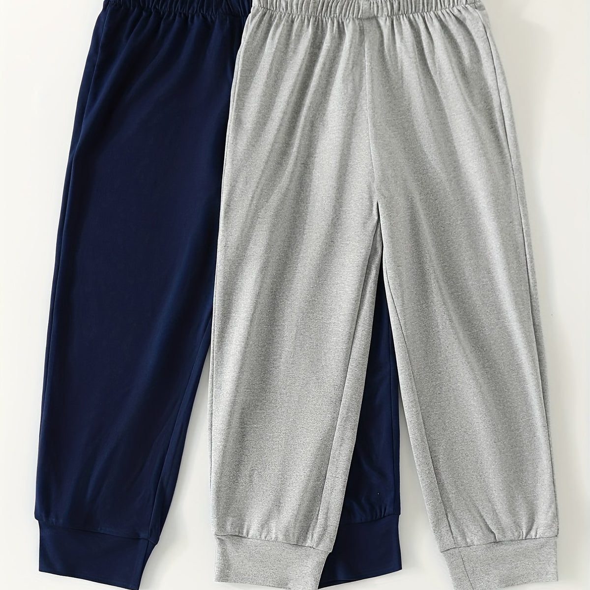 2pcs Boys Casual Comfortable Sweatpants Active Jogger Sports Pants