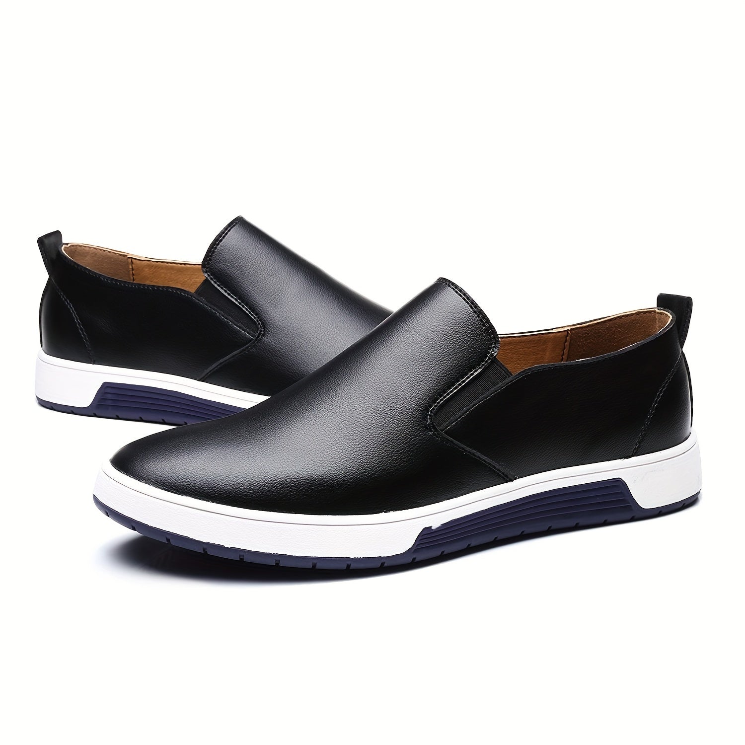 Men's Slip On Comfort Loafers Smart Casual Shoes Minimalist Flat