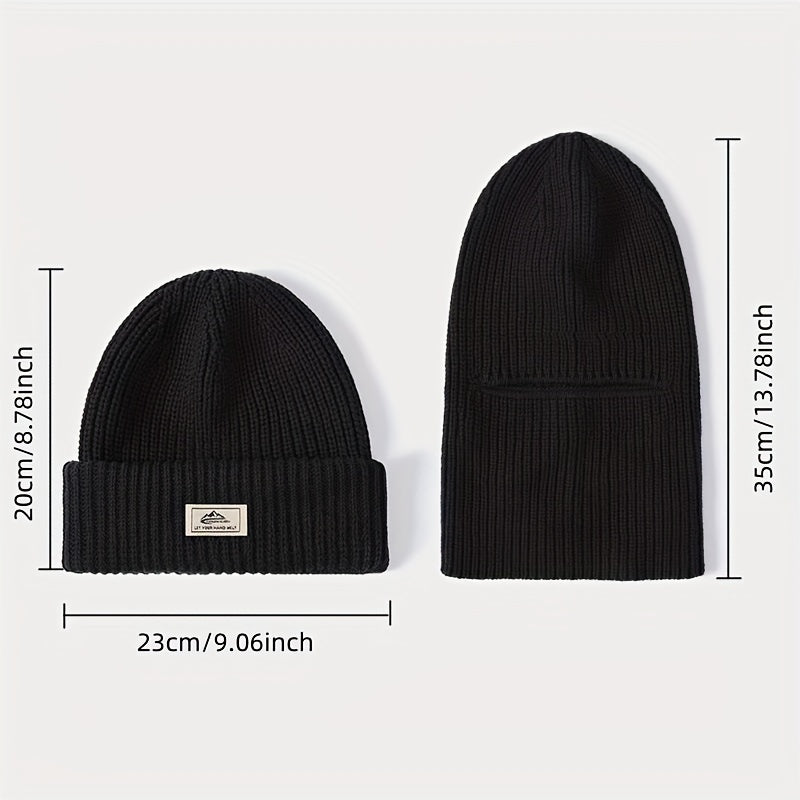 Warm Knitted Beanie Hat for Outdoor Activities