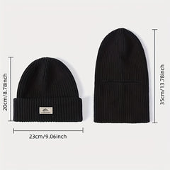 Warm Knitted Beanie Hat for Outdoor Activities