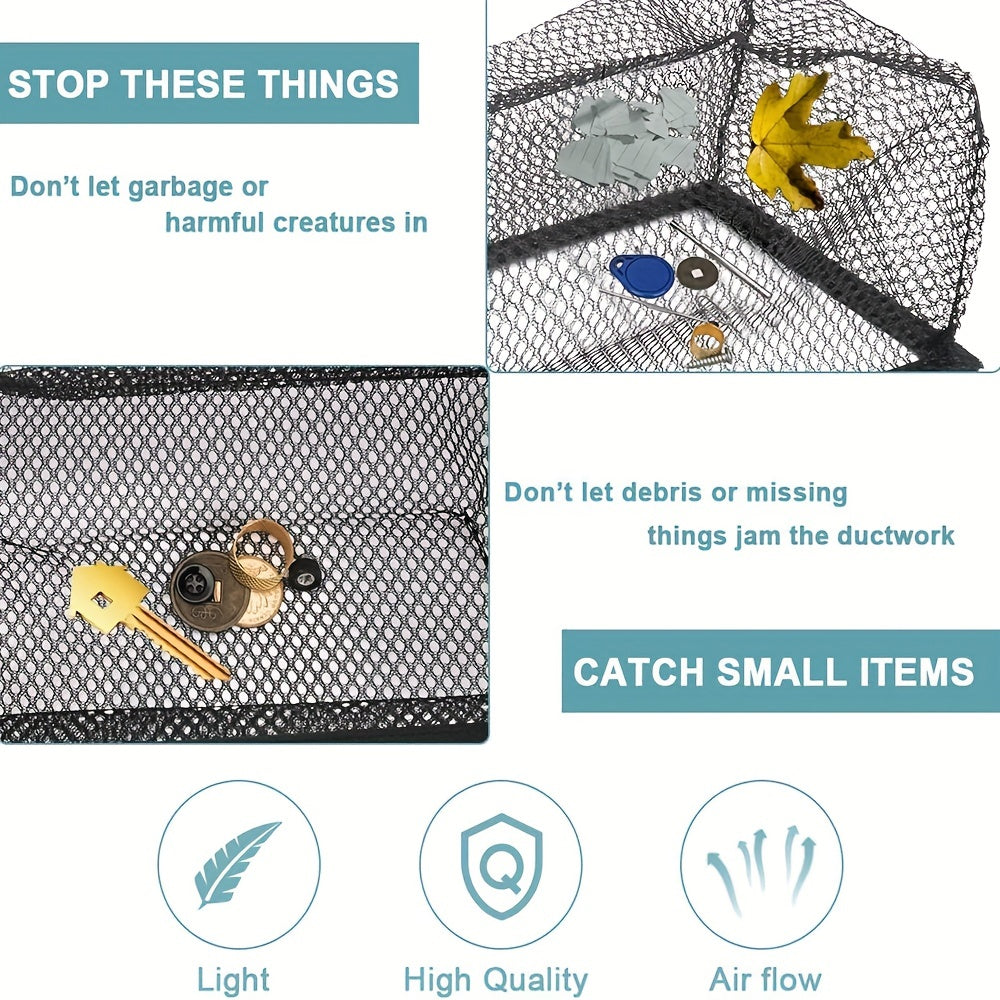 4pcs Floor Register Vent Cover Filter Net - Keep Bugs, Coins, Pet Hair Out